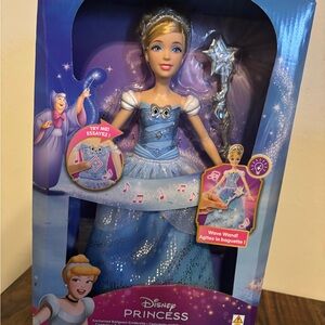 Disney Cinderella Sparkling Blue Gown Doll with Star Wand